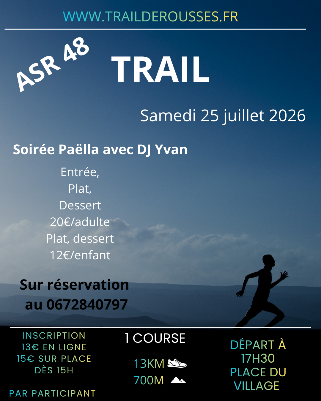 Blue and White Modern Run Community Event Instagram Post